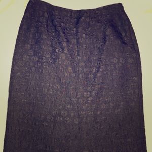 Black Maeve pencil skirt with dot detail
